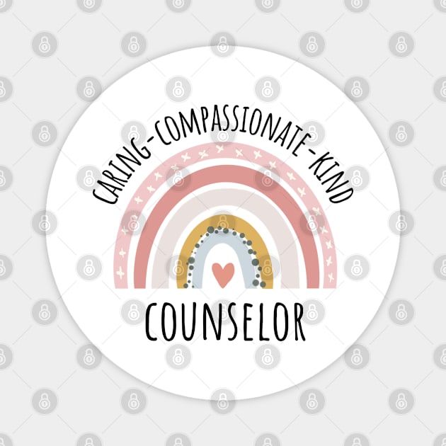 Counselor Pastel Rainbow Magnet by IndigoPine